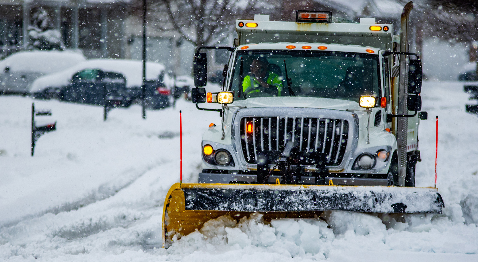 commercial snow plow in Rockland County - Suffern Tree Service